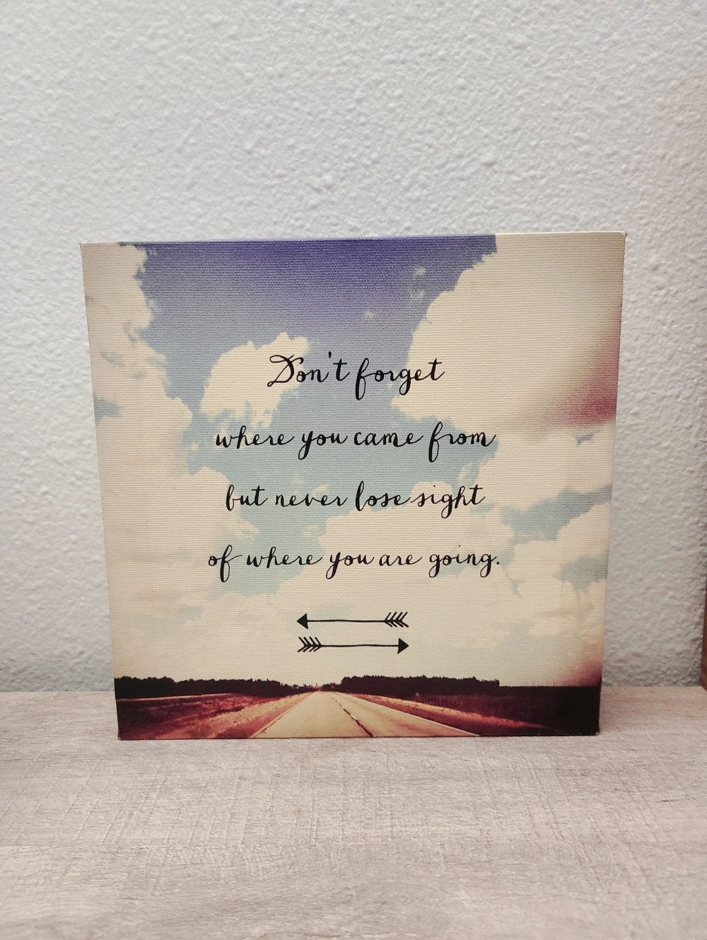 Cute Journey Inspirational Motivational Canvas Picture Sign Office Home Decor